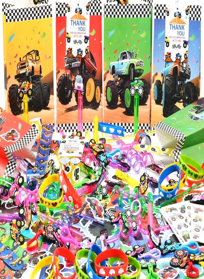 PLOUGVI 232 PCS Party Favors for Truck Birthday Decorations Supplies Truck Party Stuff for Party Goodie Bag Stuffer Pinata Filler Gifts - Image 2